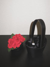 Load image into Gallery viewer, Rose Top Mini Handle Purse
