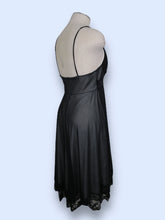 Load image into Gallery viewer, Y2K Black Draped Dress-sz M
