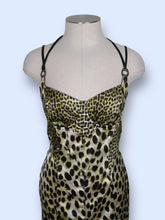 Load image into Gallery viewer, Cavalli Strappy Cheetah Dress-sz S/M
