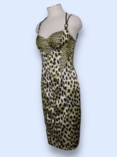 Load image into Gallery viewer, Cavalli Strappy Cheetah Dress-sz S/M
