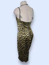 Load image into Gallery viewer, Cavalli Strappy Cheetah Dress-sz S/M
