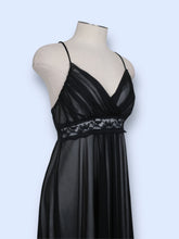 Load image into Gallery viewer, Y2K Black Draped Dress-sz M
